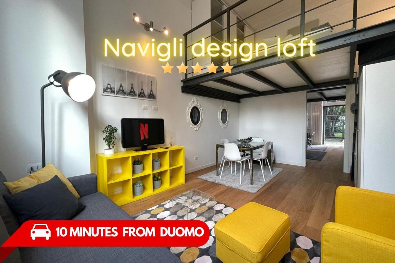 米兰Navigli Design Loft - 7 Stops From Duomo, Ac, Netflix公寓 外观 照片