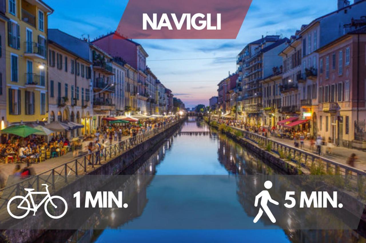 米兰Navigli Design Loft - 7 Stops From Duomo, Ac, Netflix公寓 外观 照片